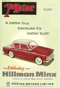 THE MOTOR 1959 SEPT 23 - HILLMAN MINX, ROLLS-ROYCE, BENTLY, VAUXHALL VELOX
